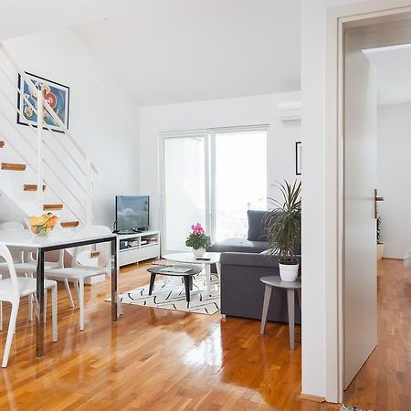 New Gallery Apartment With Beautiful View Baška Voda Kültér fotó